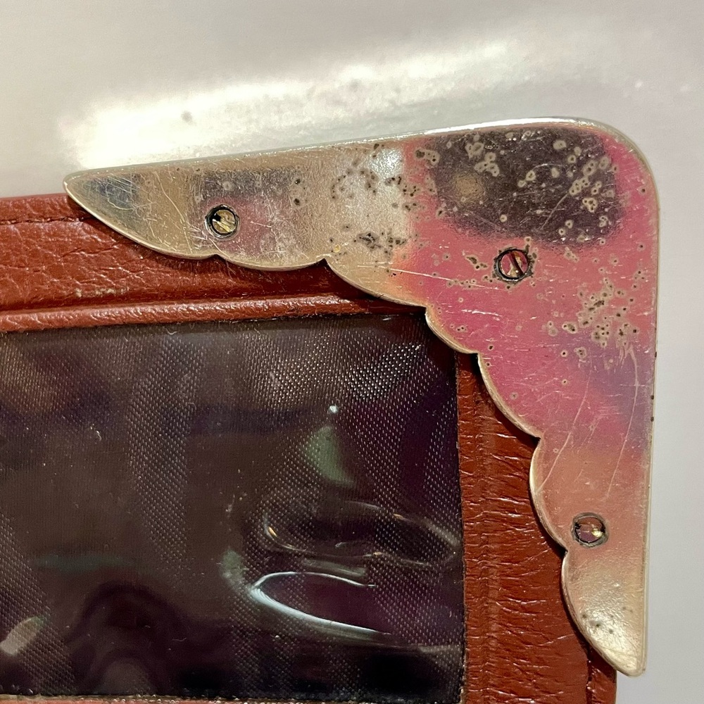 Brighton Crocodile Embossed Vintage Leather Clutch / Wallet Organizer - Picture 9 of 16